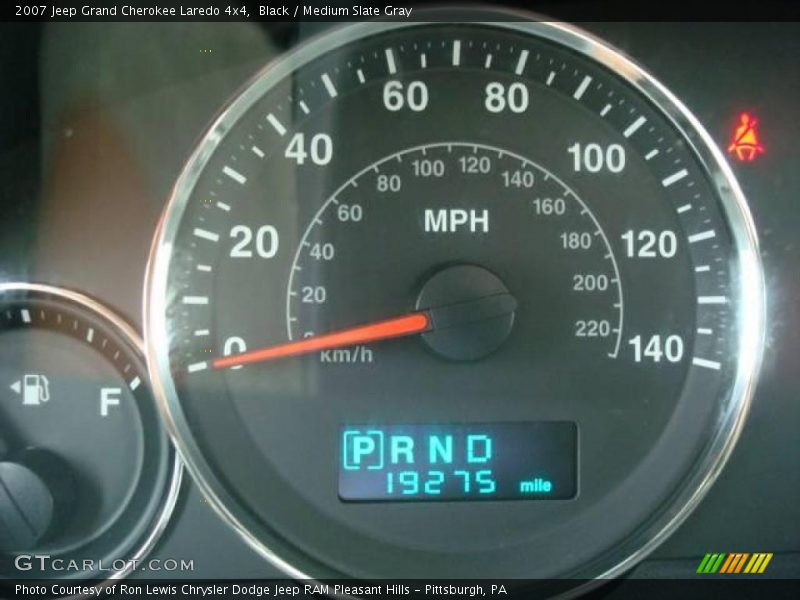 Black / Medium Slate Gray 2007 Jeep Grand Cherokee Laredo 4x4