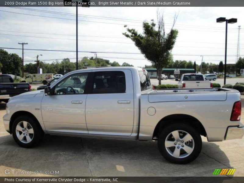 Bright Silver Metallic / Dark Slate/Medium Graystone 2009 Dodge Ram 1500 Big Horn Edition Crew Cab
