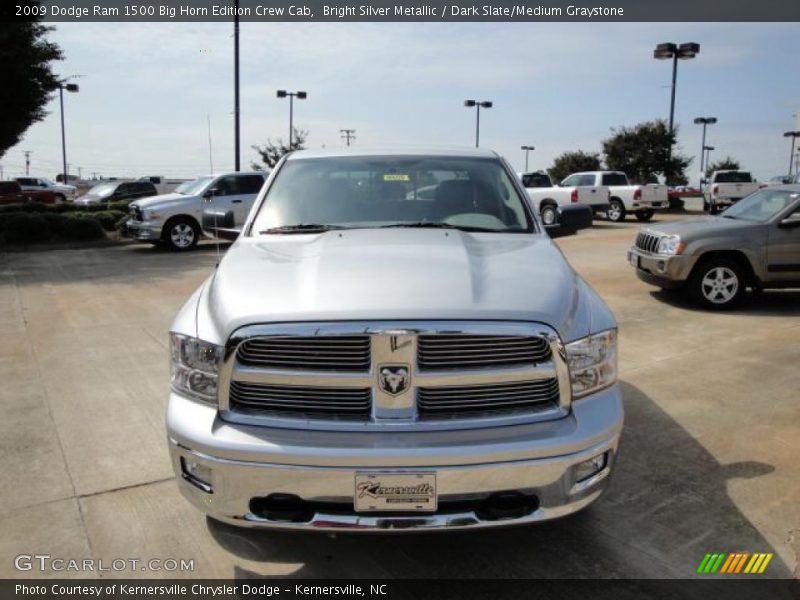 Bright Silver Metallic / Dark Slate/Medium Graystone 2009 Dodge Ram 1500 Big Horn Edition Crew Cab