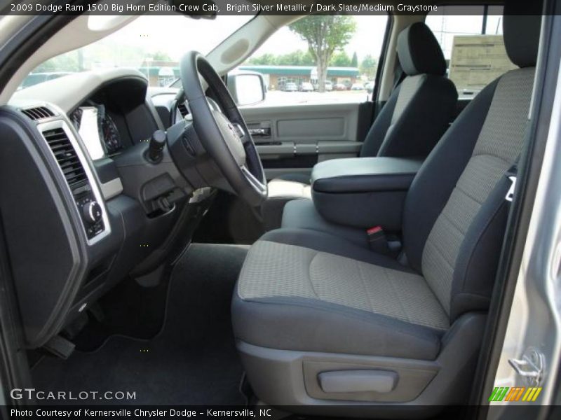 Bright Silver Metallic / Dark Slate/Medium Graystone 2009 Dodge Ram 1500 Big Horn Edition Crew Cab