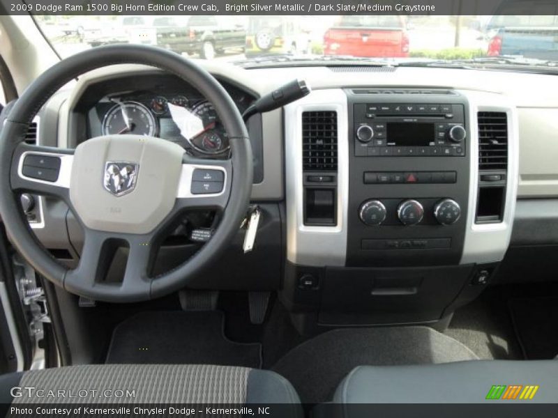 Bright Silver Metallic / Dark Slate/Medium Graystone 2009 Dodge Ram 1500 Big Horn Edition Crew Cab