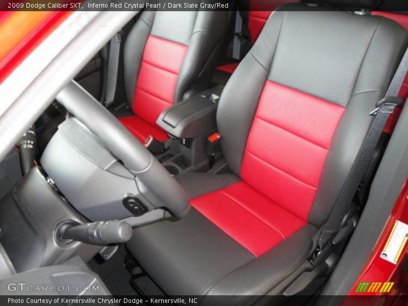 Inferno Red Crystal Pearl / Dark Slate Gray/Red 2009 Dodge Caliber SXT