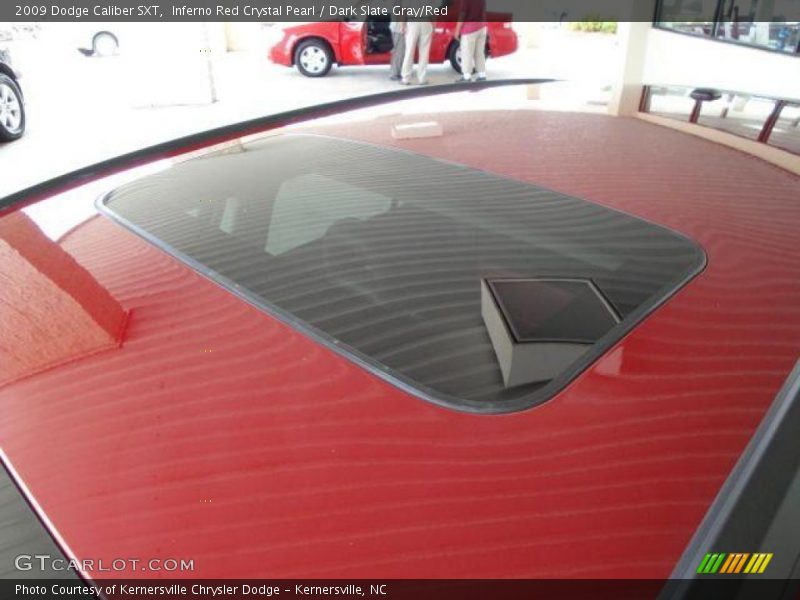 Inferno Red Crystal Pearl / Dark Slate Gray/Red 2009 Dodge Caliber SXT