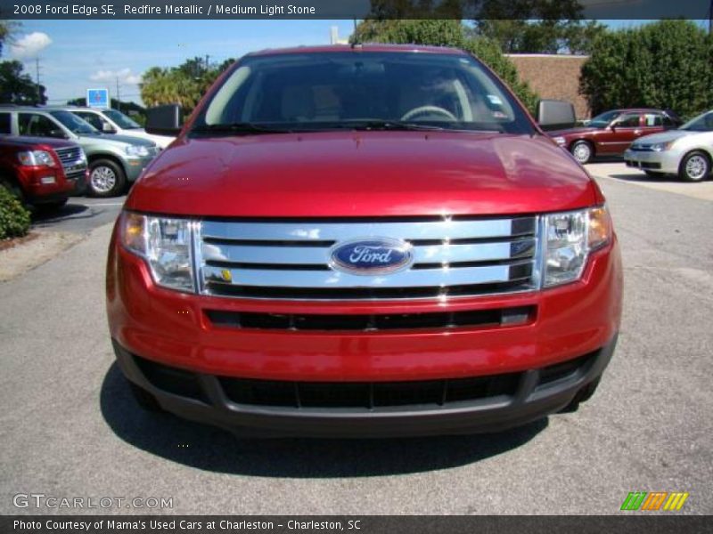 Redfire Metallic / Medium Light Stone 2008 Ford Edge SE