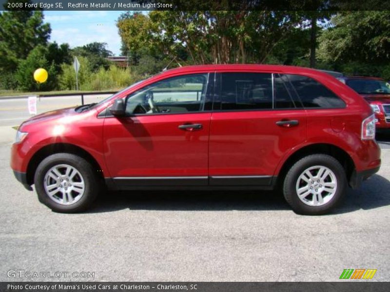 Redfire Metallic / Medium Light Stone 2008 Ford Edge SE