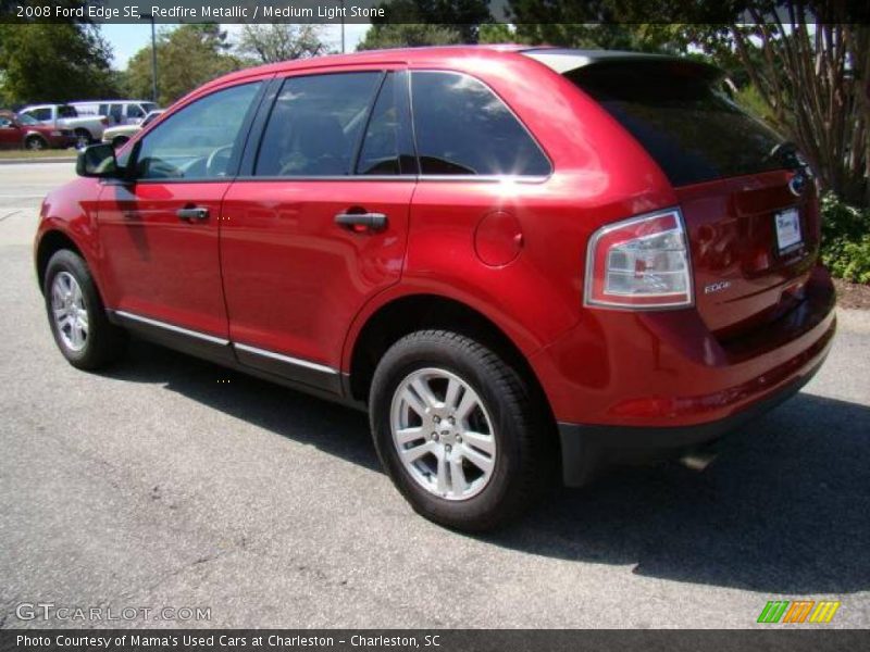 Redfire Metallic / Medium Light Stone 2008 Ford Edge SE