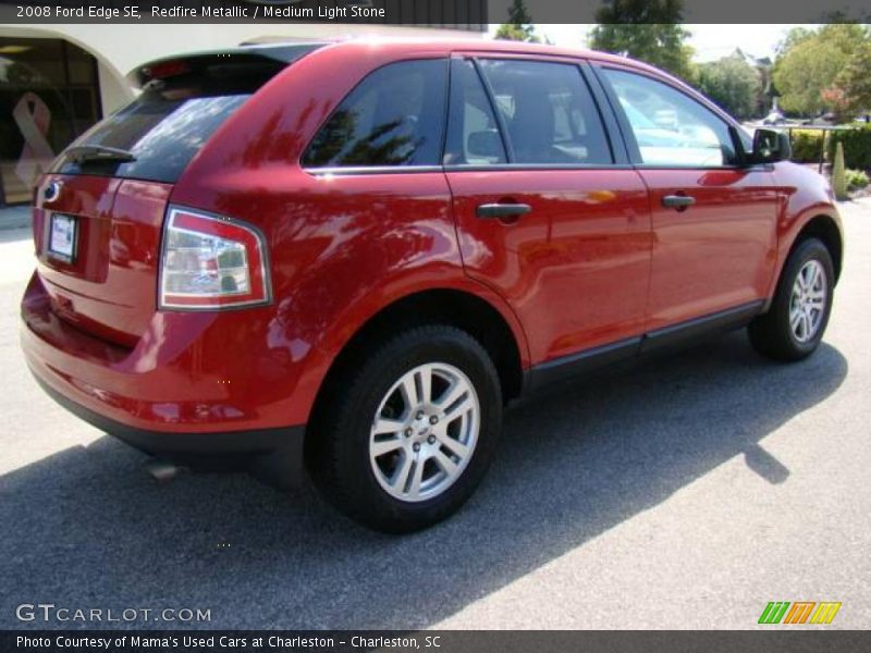 Redfire Metallic / Medium Light Stone 2008 Ford Edge SE