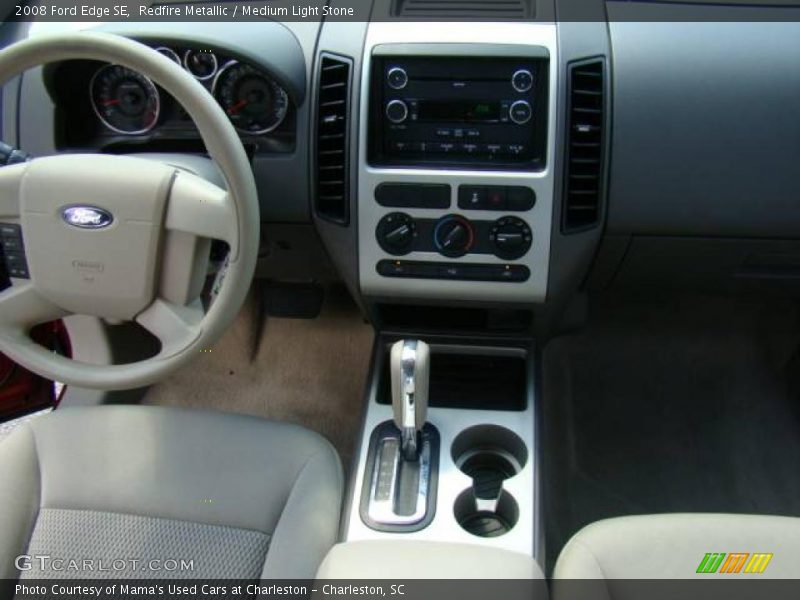 Redfire Metallic / Medium Light Stone 2008 Ford Edge SE
