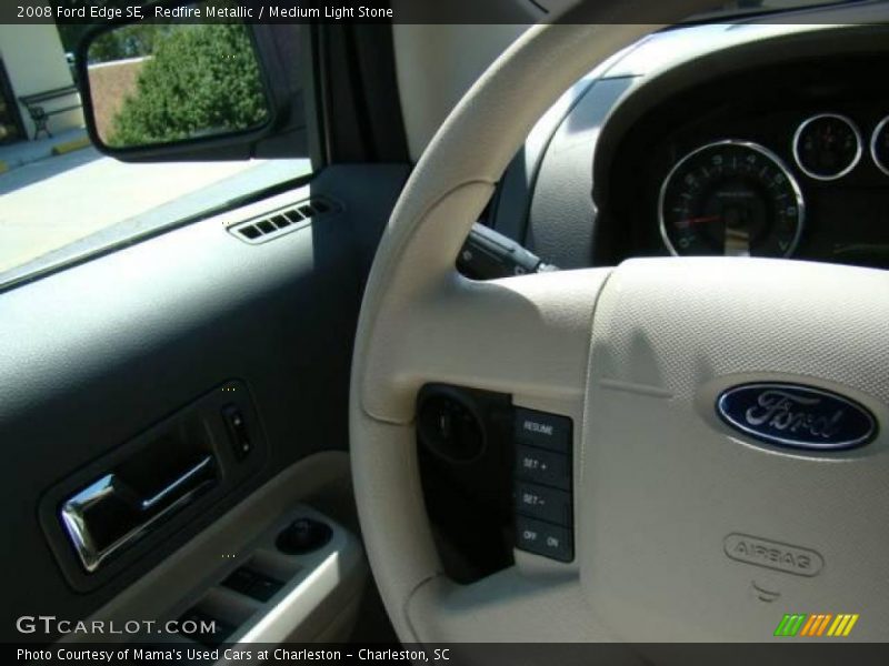 Redfire Metallic / Medium Light Stone 2008 Ford Edge SE