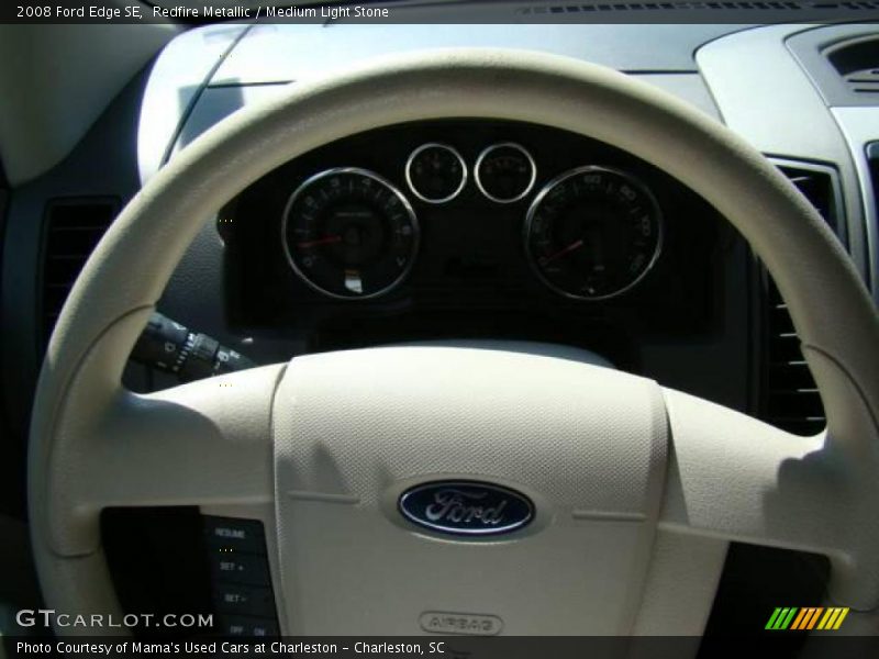 Redfire Metallic / Medium Light Stone 2008 Ford Edge SE