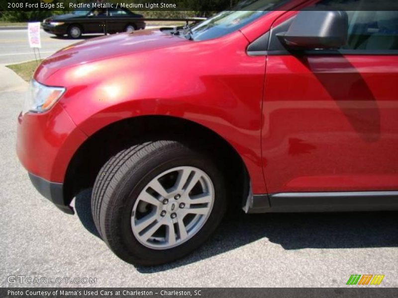 Redfire Metallic / Medium Light Stone 2008 Ford Edge SE