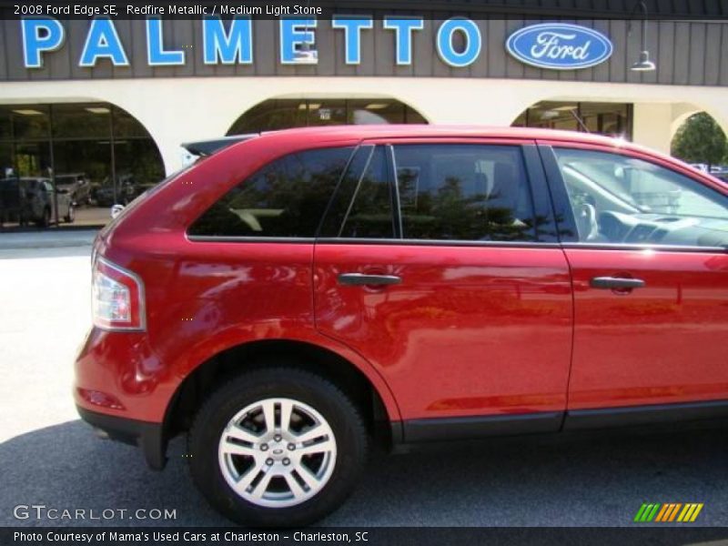 Redfire Metallic / Medium Light Stone 2008 Ford Edge SE