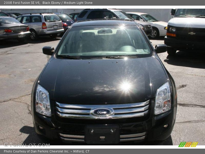 Black Ebony / Medium Light Stone 2008 Ford Fusion SE V6