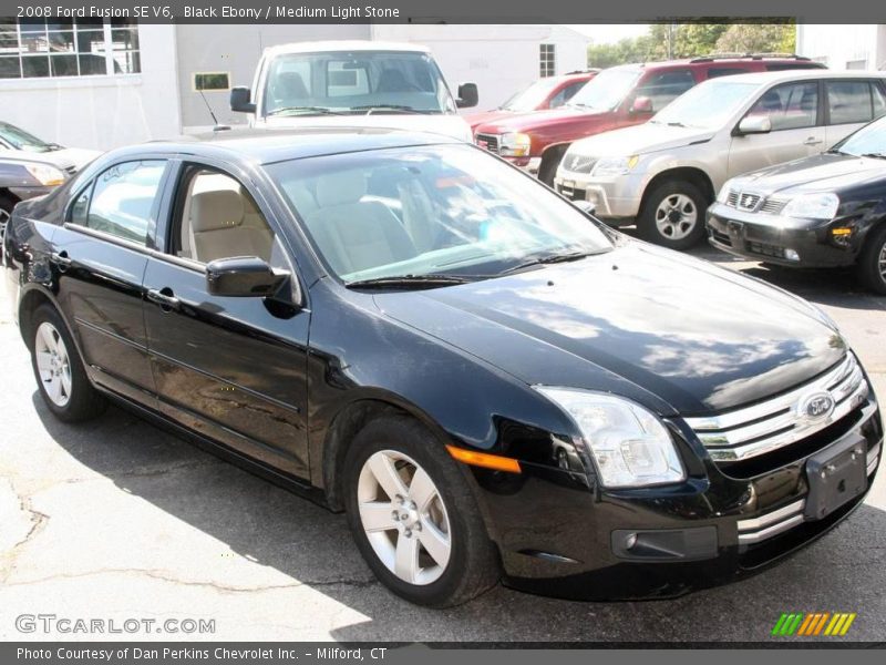 Black Ebony / Medium Light Stone 2008 Ford Fusion SE V6