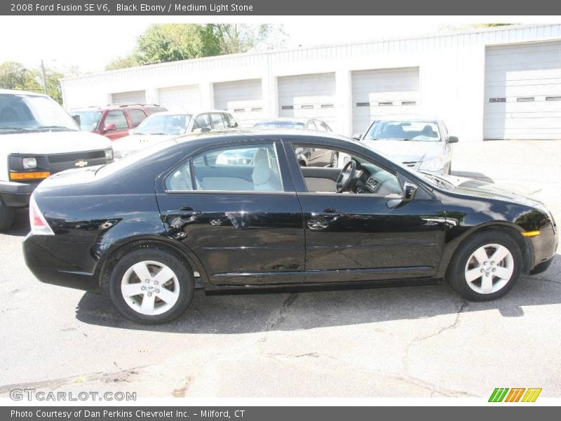 Black Ebony / Medium Light Stone 2008 Ford Fusion SE V6