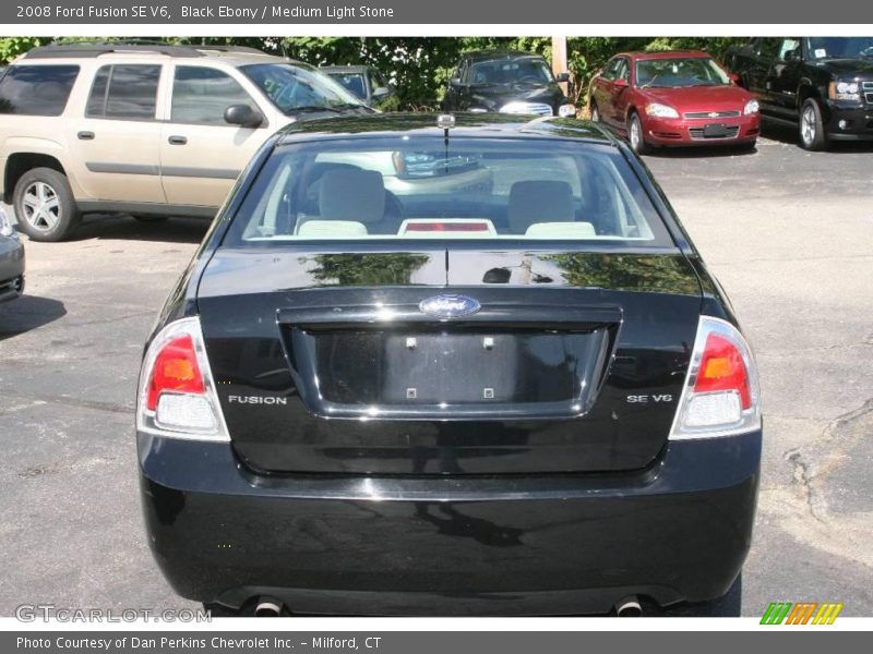 Black Ebony / Medium Light Stone 2008 Ford Fusion SE V6