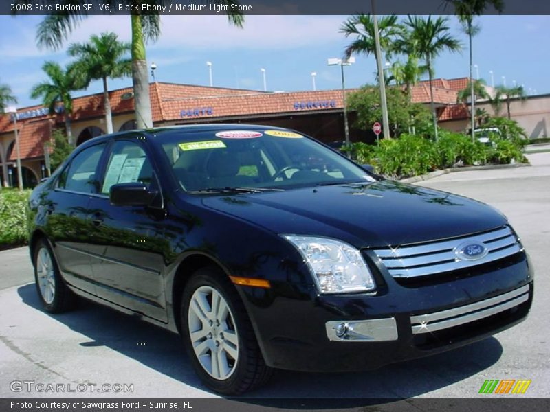 Black Ebony / Medium Light Stone 2008 Ford Fusion SEL V6