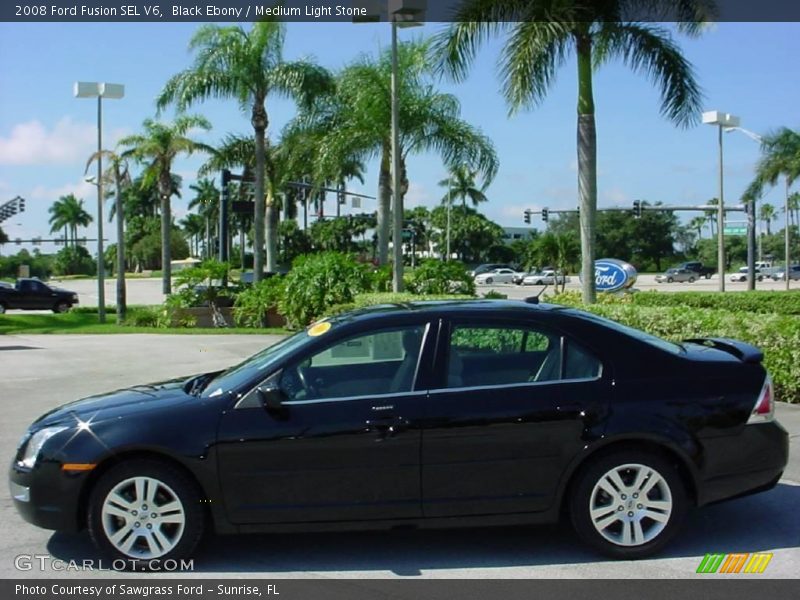 Black Ebony / Medium Light Stone 2008 Ford Fusion SEL V6