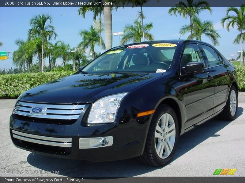 Black Ebony / Medium Light Stone 2008 Ford Fusion SEL V6