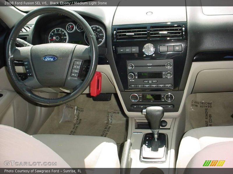 Black Ebony / Medium Light Stone 2008 Ford Fusion SEL V6
