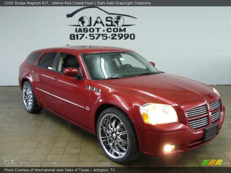 Inferno Red Crystal Pearl / Dark Slate Gray/Light Graystone 2005 Dodge Magnum R/T