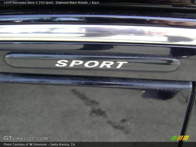 Diamond Black Metallic / Black 2006 Mercedes-Benz C 230 Sport