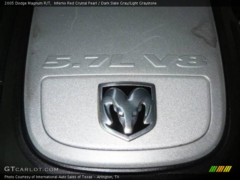 Inferno Red Crystal Pearl / Dark Slate Gray/Light Graystone 2005 Dodge Magnum R/T