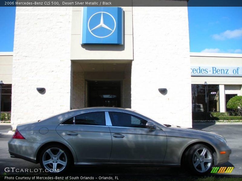 Desert Silver Metallic / Black 2006 Mercedes-Benz CLS 500