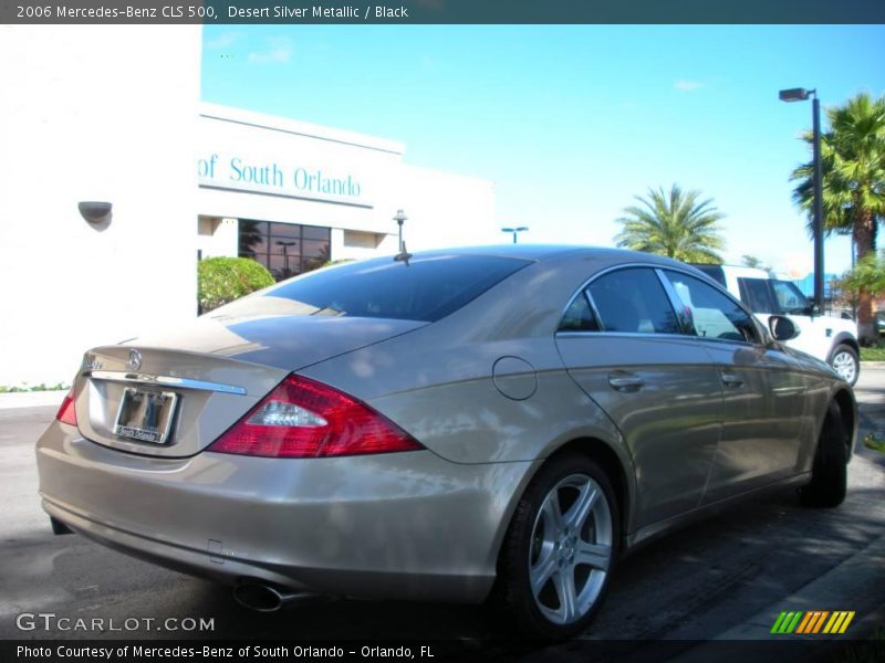 Desert Silver Metallic / Black 2006 Mercedes-Benz CLS 500