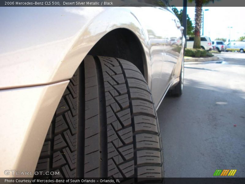 Desert Silver Metallic / Black 2006 Mercedes-Benz CLS 500