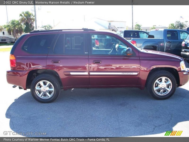 Monterey Maroon Metallic / Medium Pewter 2002 GMC Envoy SLE