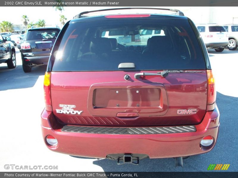 Monterey Maroon Metallic / Medium Pewter 2002 GMC Envoy SLE