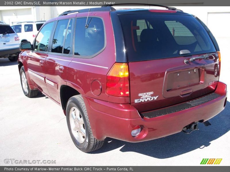 Monterey Maroon Metallic / Medium Pewter 2002 GMC Envoy SLE