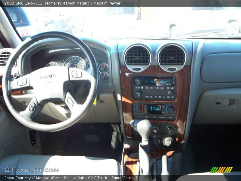 Monterey Maroon Metallic / Medium Pewter 2002 GMC Envoy SLE