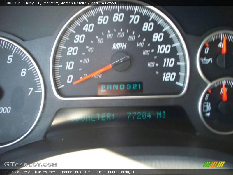 Monterey Maroon Metallic / Medium Pewter 2002 GMC Envoy SLE