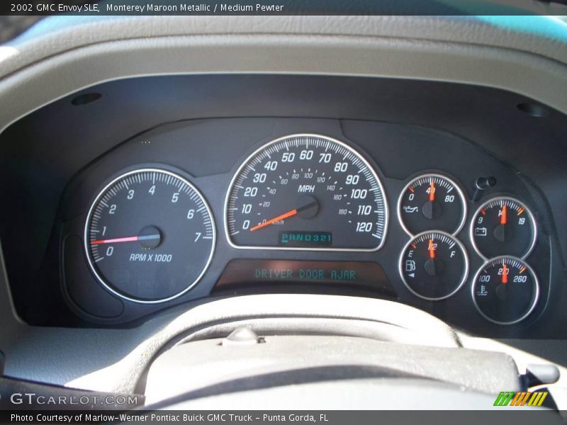 Monterey Maroon Metallic / Medium Pewter 2002 GMC Envoy SLE