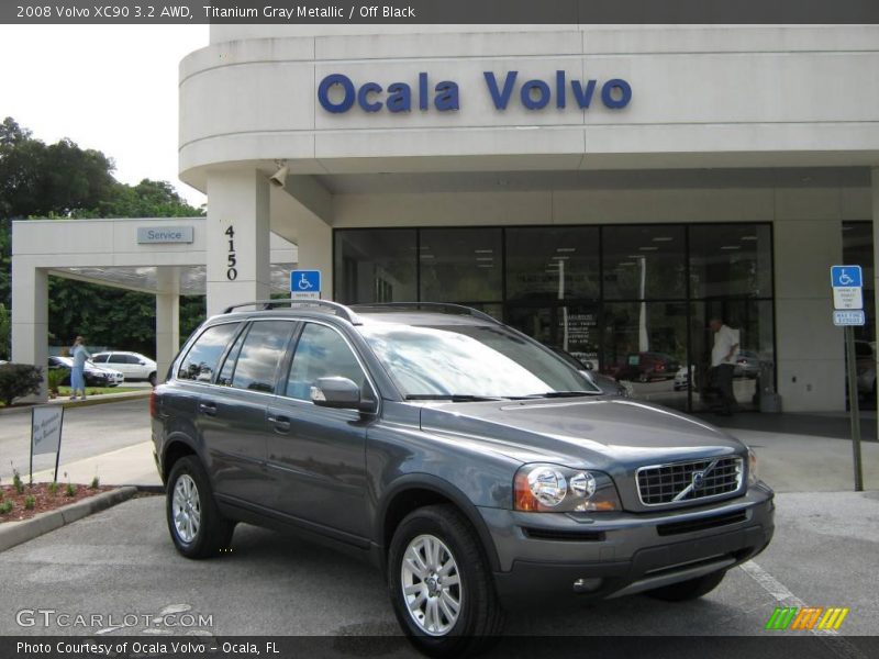 Titanium Gray Metallic / Off Black 2008 Volvo XC90 3.2 AWD