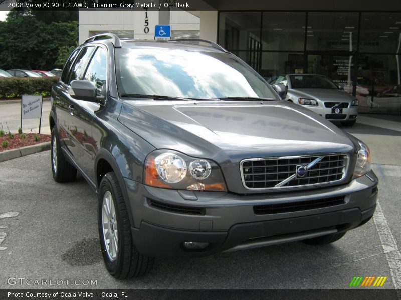 Titanium Gray Metallic / Off Black 2008 Volvo XC90 3.2 AWD