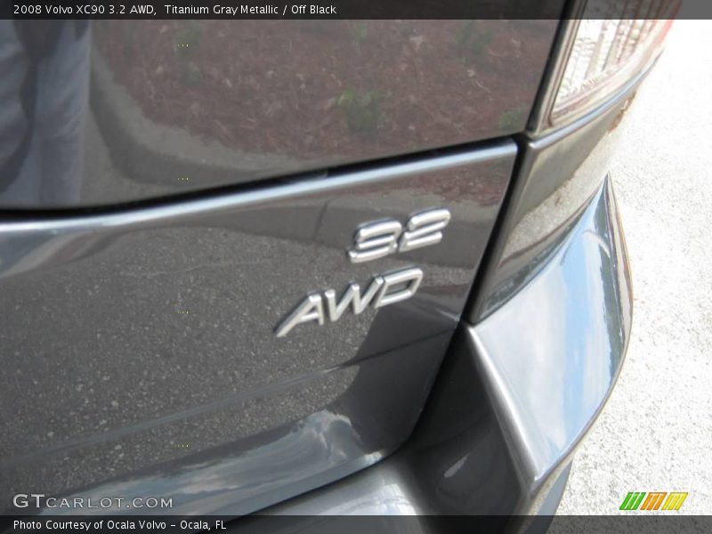 Titanium Gray Metallic / Off Black 2008 Volvo XC90 3.2 AWD
