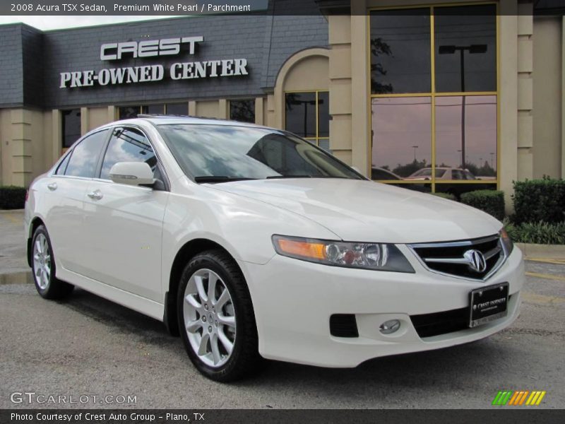 Premium White Pearl / Parchment 2008 Acura TSX Sedan