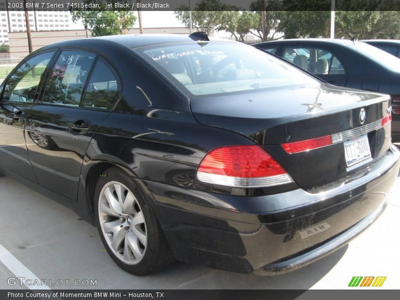 Jet Black / Black/Black 2003 BMW 7 Series 745i Sedan