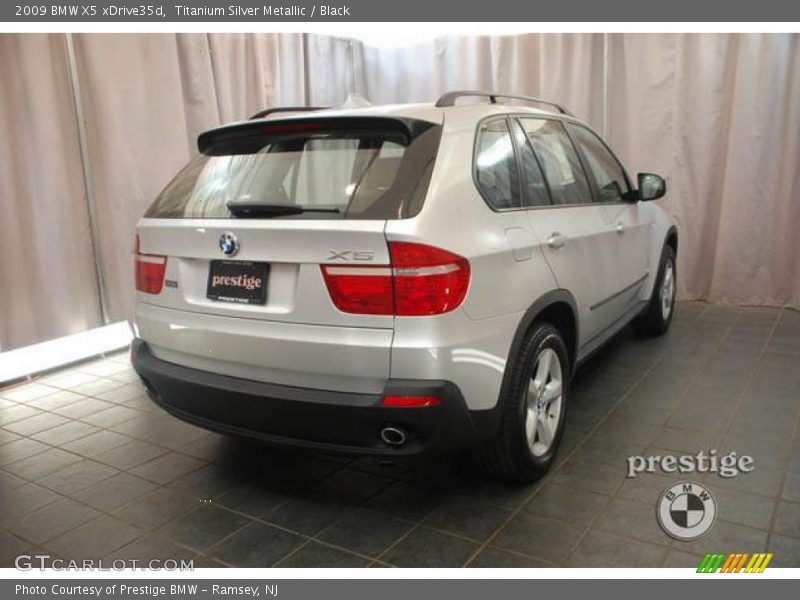 Titanium Silver Metallic / Black 2009 BMW X5 xDrive35d