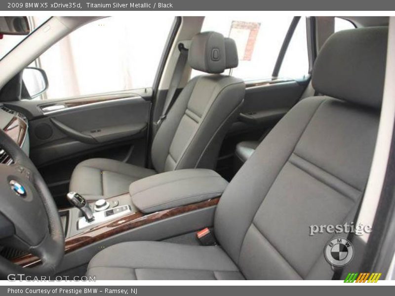 Titanium Silver Metallic / Black 2009 BMW X5 xDrive35d