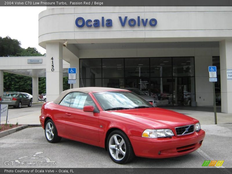 Passion Red / Beige 2004 Volvo C70 Low Pressure Turbo