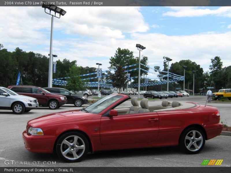 Passion Red / Beige 2004 Volvo C70 Low Pressure Turbo
