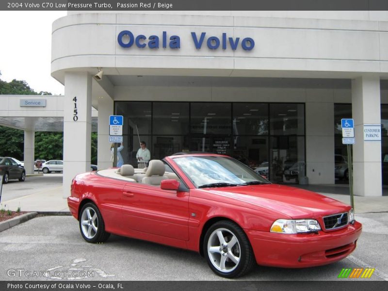 Passion Red / Beige 2004 Volvo C70 Low Pressure Turbo