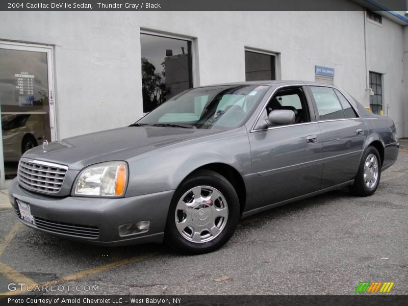 Thunder Gray / Black 2004 Cadillac DeVille Sedan