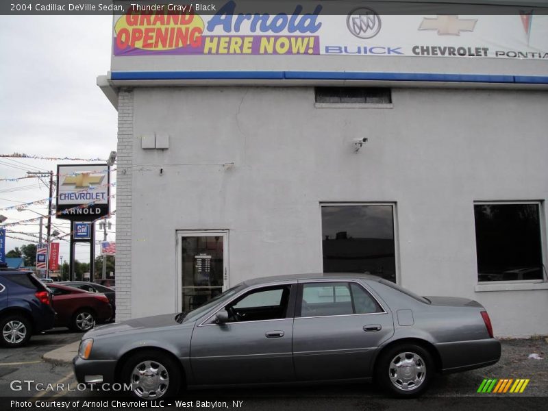 Thunder Gray / Black 2004 Cadillac DeVille Sedan