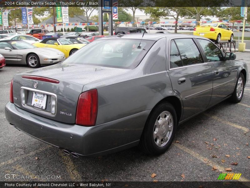Thunder Gray / Black 2004 Cadillac DeVille Sedan