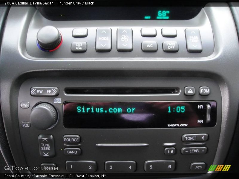 Thunder Gray / Black 2004 Cadillac DeVille Sedan